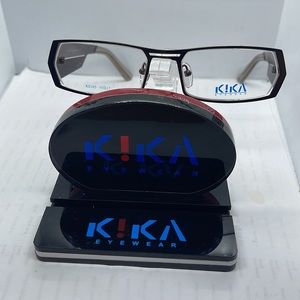 Brand New Mens Eyeglass Frame by Kika Eyewear KE205 Brown Vintage frame